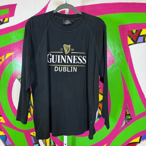 Guinness Black Crewneck Shirt. Size XXL. In excellent condition! - Picture 1 of 7